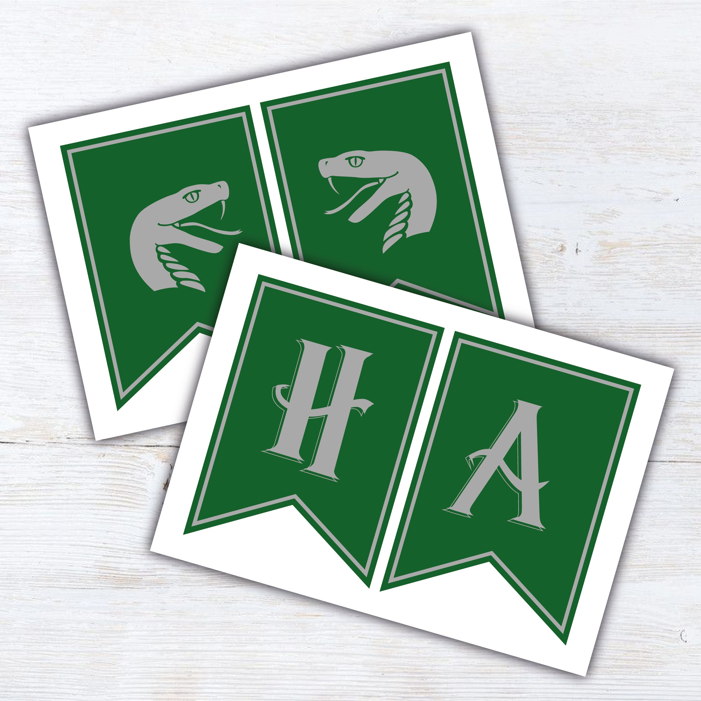 ALL 4 HOUSE Harry Potter Birthday Party Banner Harry Potter Etsy