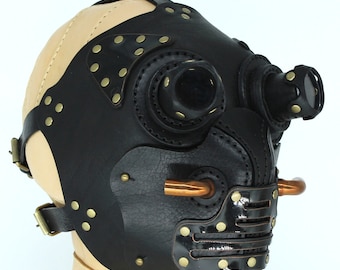 Steampunk leather mask