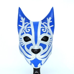 Leather cat mask, Bastet mask
