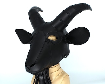 Baphomet Goat Leather Mask