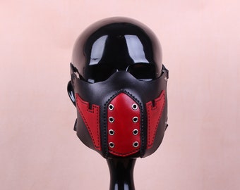 Biker mask, Protection Leather Mask, Post apocalyptic mask