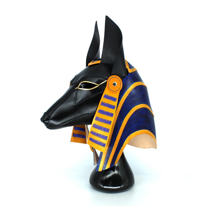 Anubis Jackal Mask, Ancient Egyptian God Costume image 1