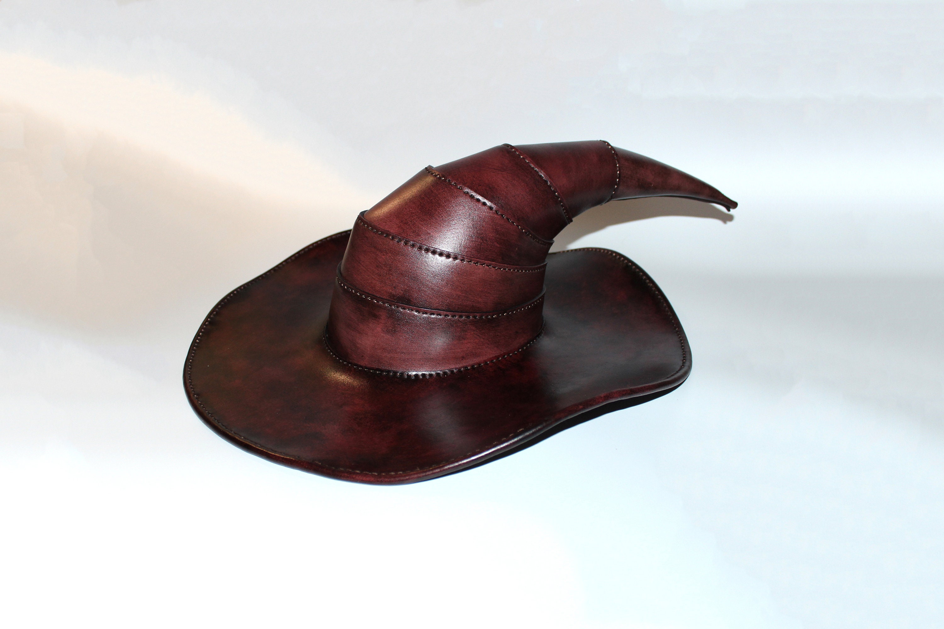 Mahogany Wizard Hat, Witch Hat - Etsy