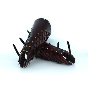 Leather greaves, viking armor, fantasy armor