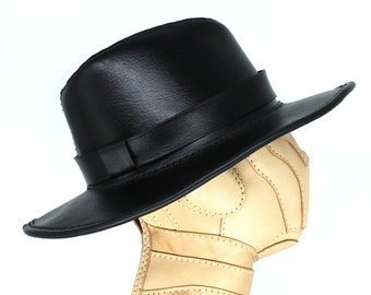 Leather Fedora Hat