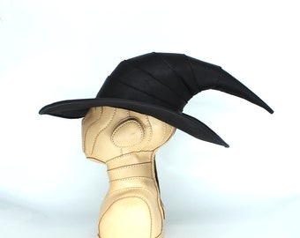 Leather Handmade Wizard Hat, Witch Hat - Etsy