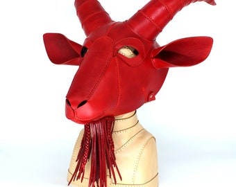 baphometさまご予約品 ヴィンテージマスク 羊 木彫り