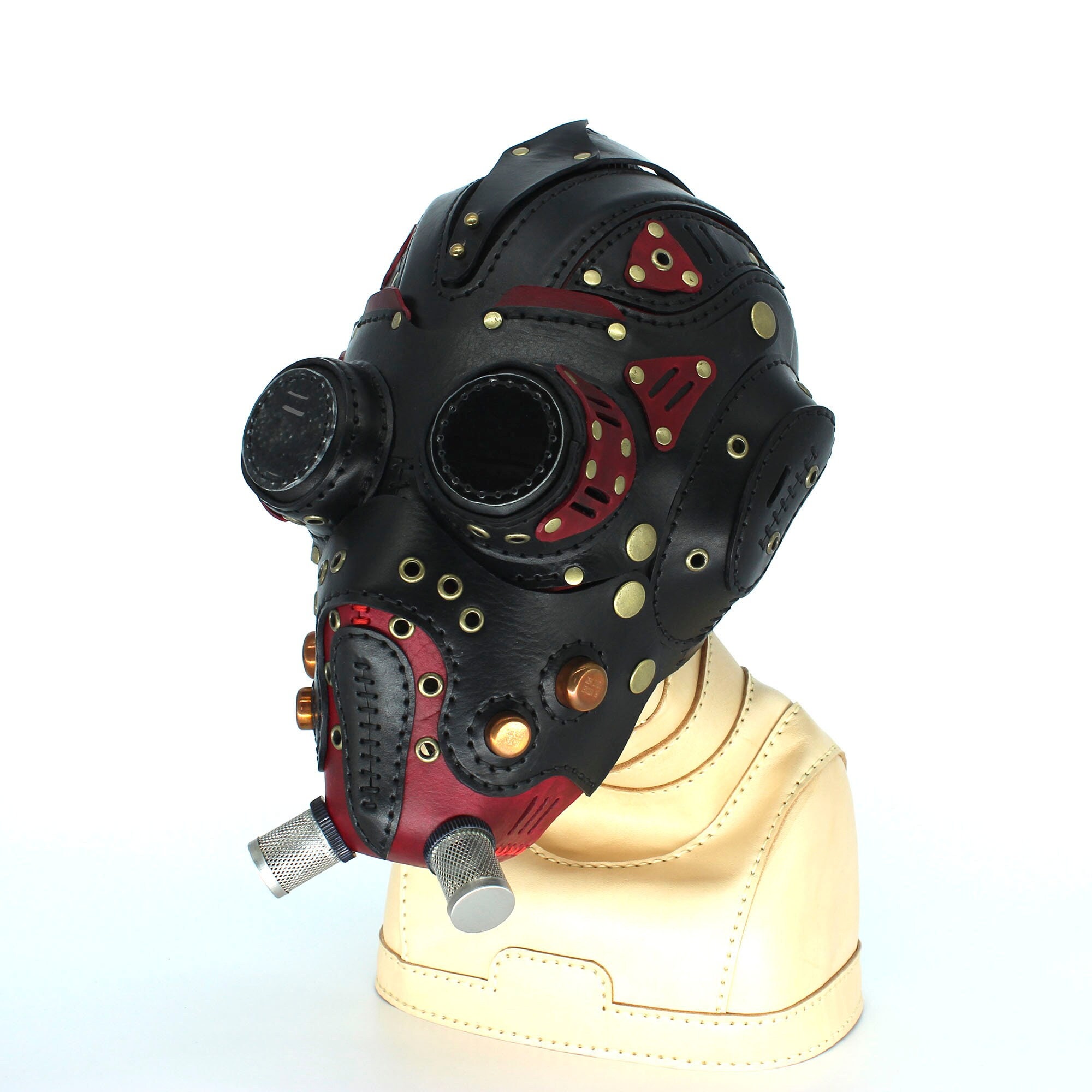 gas mask helmet motorcycle Marikito Punk Mask, Futuristic Techwear Cosplay for Halloween Hit the Dirt Just wait Gas Mask Bespoke Motorcycle Helmets