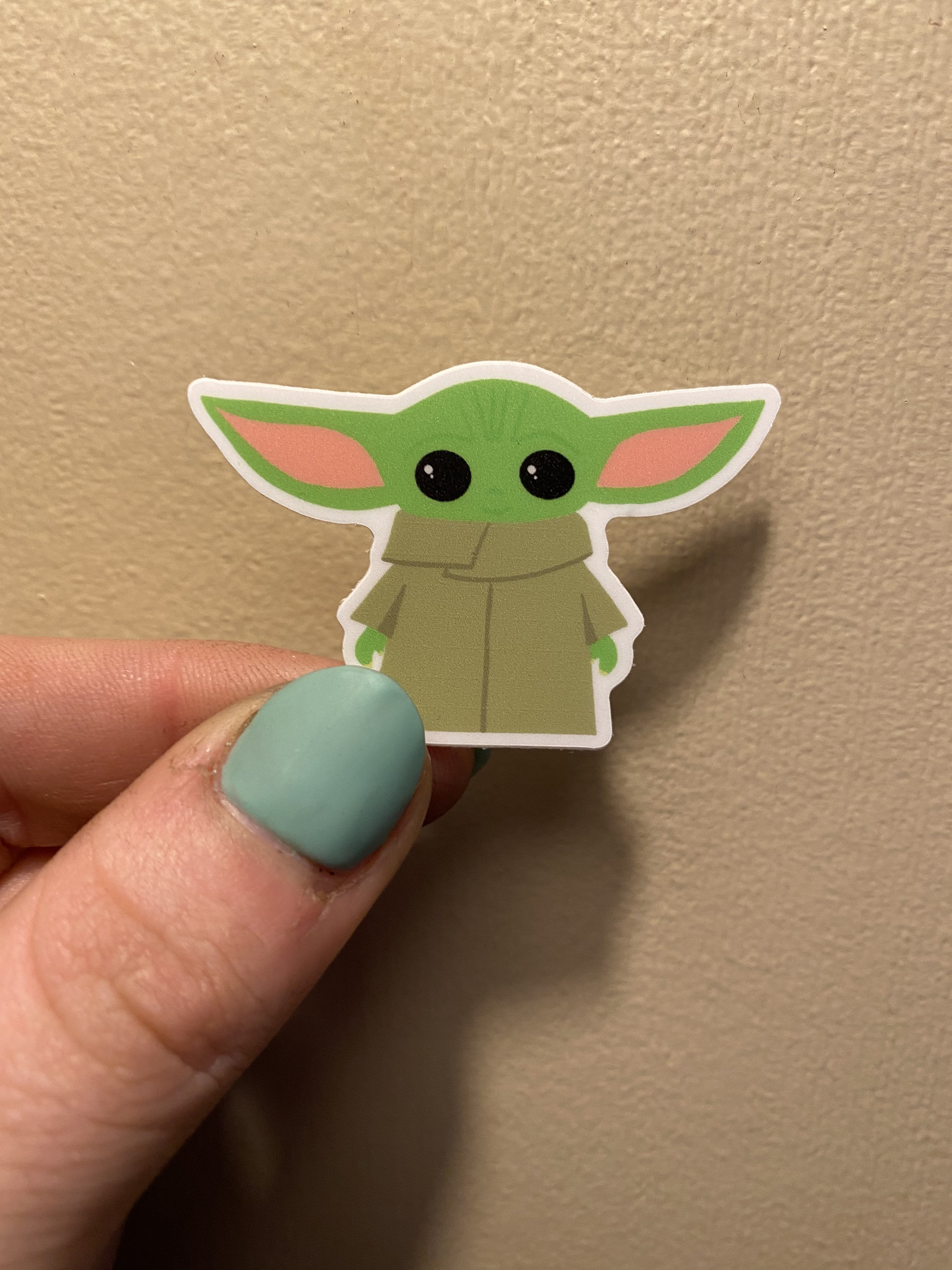 Baby Yoda Sticker Vinyl Sticker The Yukon Co Etsy