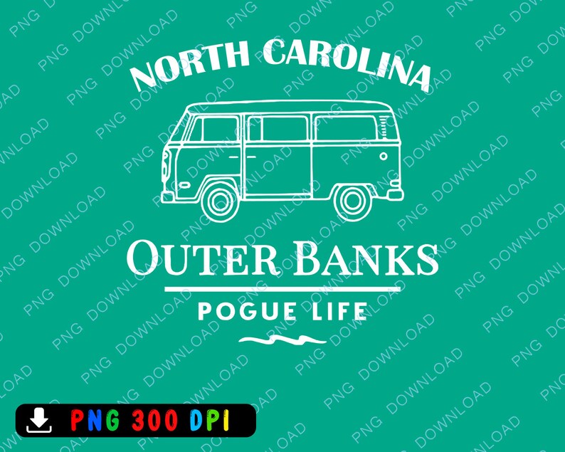 Outer Banks North Carolina Pogue Life PNG Outer Banks PNG OBX Etsy