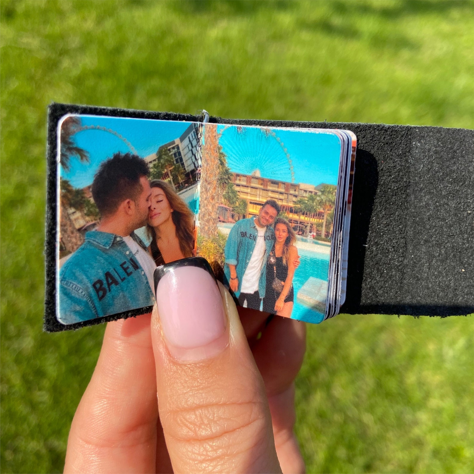 Mini Photo Album Keychain Long Distance Relationship Gift Etsy