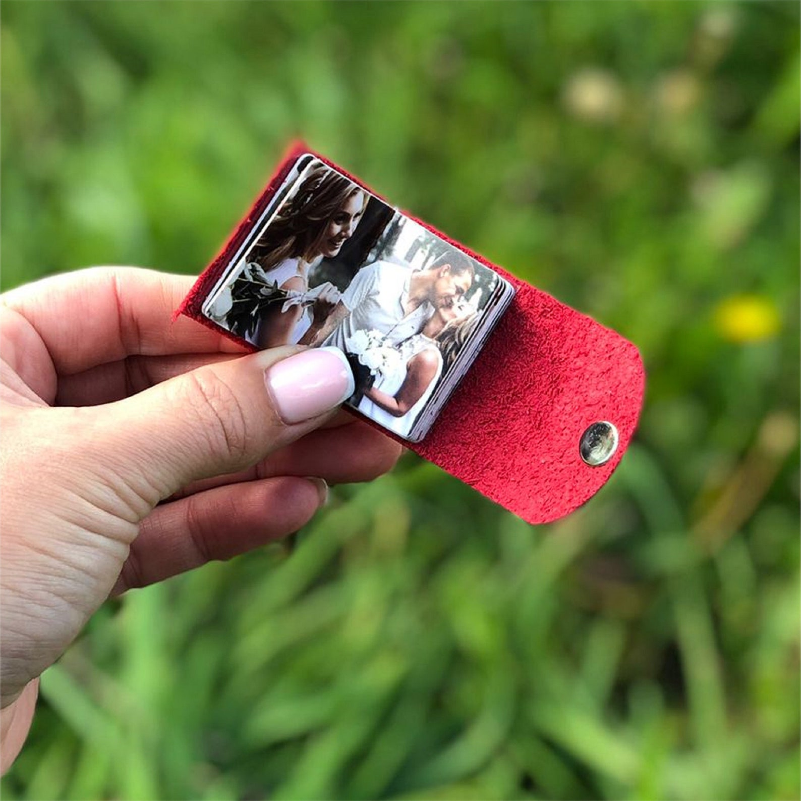 Mini Photo Album Keychain Long Distance Relationship Gift | Etsy