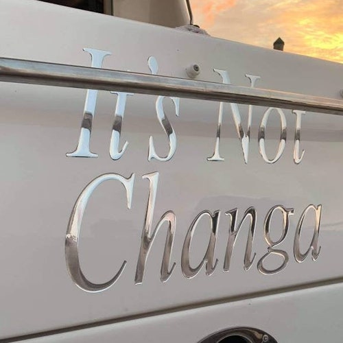 Custom Boat Name Decal Boat Name Personalized Decals Etsy