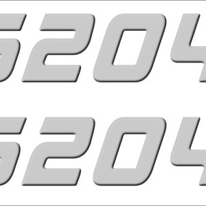 Sea Pro Font Boat Registration Numbers Decals Domed  Stickers (Set)