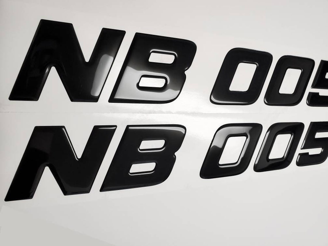 Sportsman Font Boat Registration Numbers Decals Domed Stickers Etsy