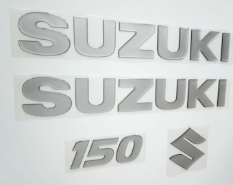Suzuki Emblem Domed Decals Stickers (Set of two)