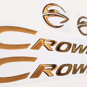 Crownline Boat Emblem Domed Boat Decals Stickers (Set of two)