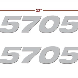 Sea Hunt Font Boat Registration Numbers Decals Domed  Stickers (Set)
