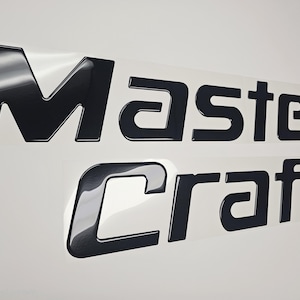 MasterCraft Boat Emblem Domed Decals Stickers (Set of two)