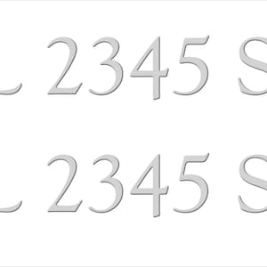 Boat Registration Numbers Decals Domed  Stickers (Set)