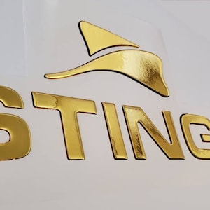 Stingray Boat Emblems  Chrome Domed Decals Stickers (Set)