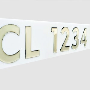 Boat Registration Numbers Domed Decals Stickers (Set)