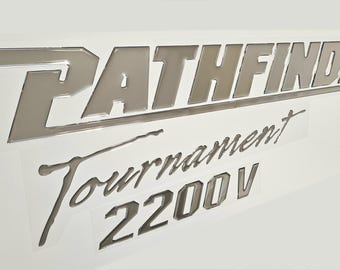 Pathfinder Tournament Boat Emblem Domed Decals Stickers (Set of two)