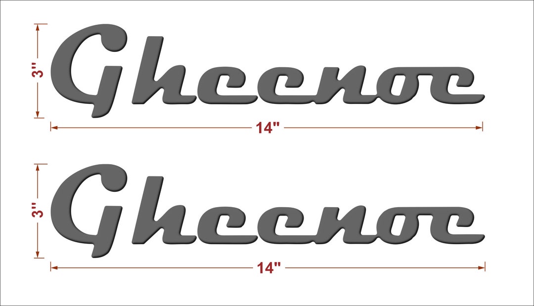 Gheenoe Boat Emblems Domed Boat Decals Stickers set Etsy