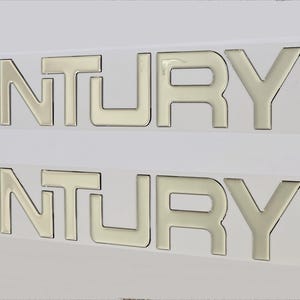 Century Boat Emblems  Domed Decals Stickers (Set)
