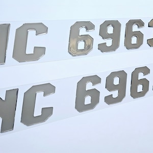 Pathfinder Font Boat Registration Numbers Decals Domed  Stickers (Set of two)