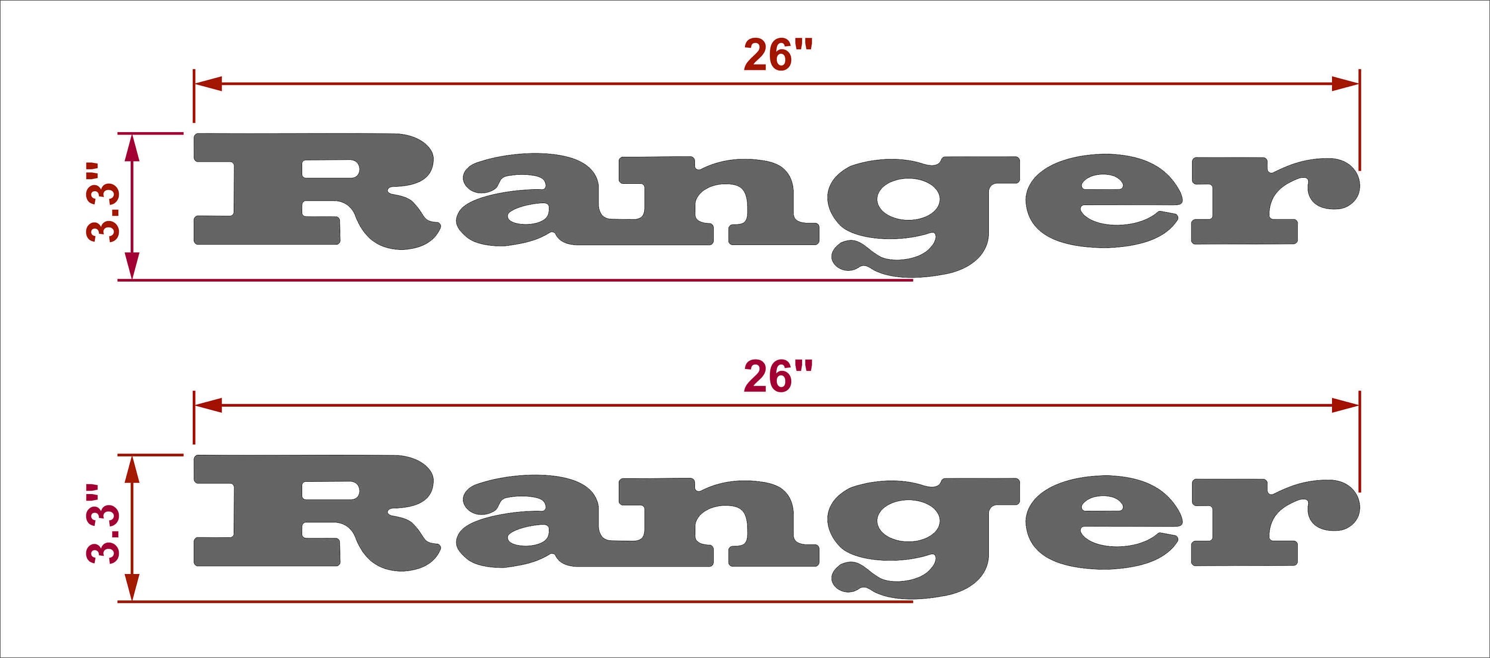 Jbot Decals Ranger Ranger Emblem Domed Decals Stickers (set) - Etsy