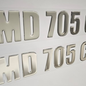 Everglades Font Boat Registration Numbers Decals Domed  Stickers (Set)