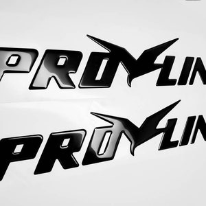 Pro Line Boat Emblem  Domed Decals Stickers (Set)