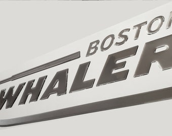 Boston Whaler Boat Emblem Domed Boat Decals Stickers (Set)