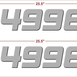 Manitou Pontoon Font Boat Registration Numbers Stickers Decals Domed  (Set)