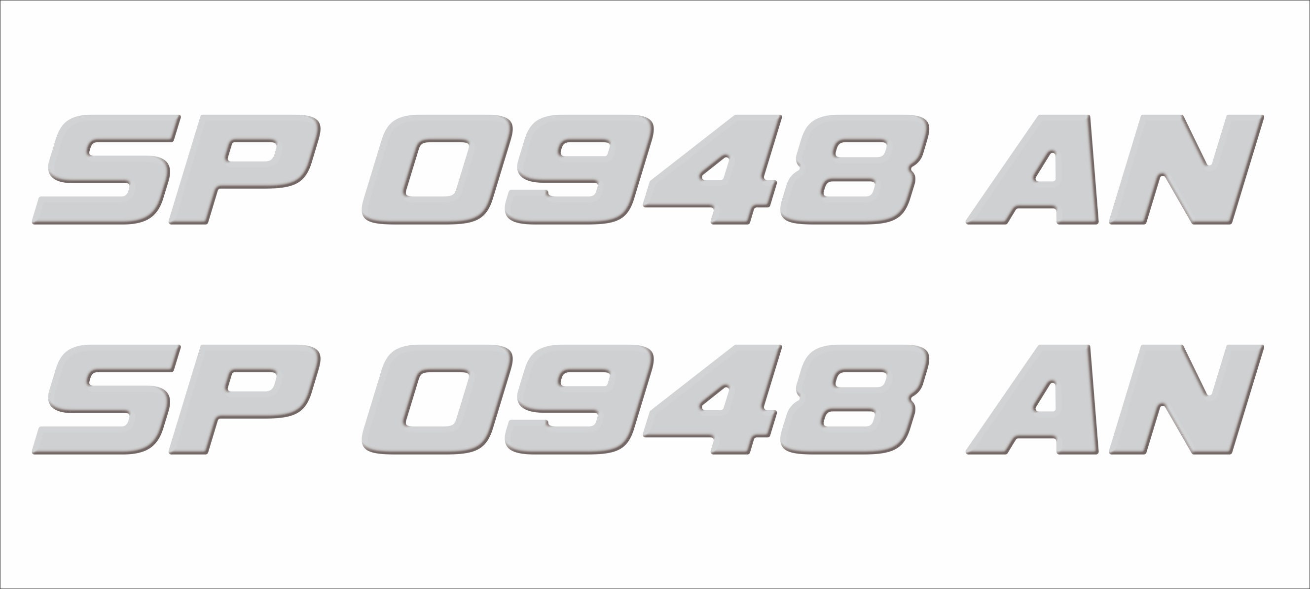 Sportsman Font Boat Registration Numbers Decals Domed Stickers Etsy