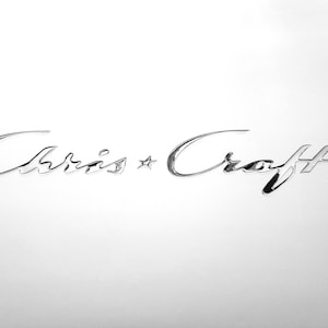 Chris Craft Boat Emblems 22&quot; Domed Decals (Set)