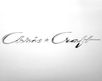 Chris Craft Boat Emblems 22" Domed Decals (Set)