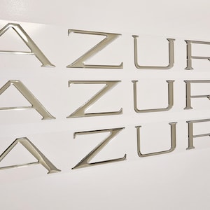 Azure Boat Emblems Domed Boat Decals Stickers (Set of two)