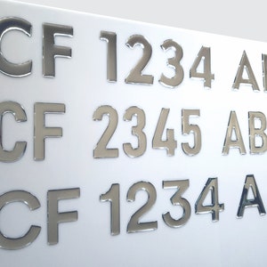 Pontoon Boat Decal Registration Number Domed (Set) Stickers