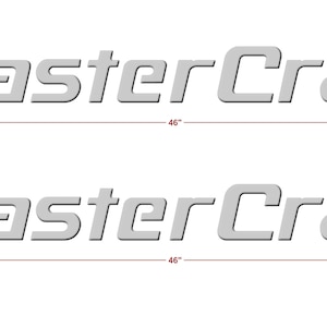 MasterCraft Boat Emblem Domed Decals Stickers (Set of two)