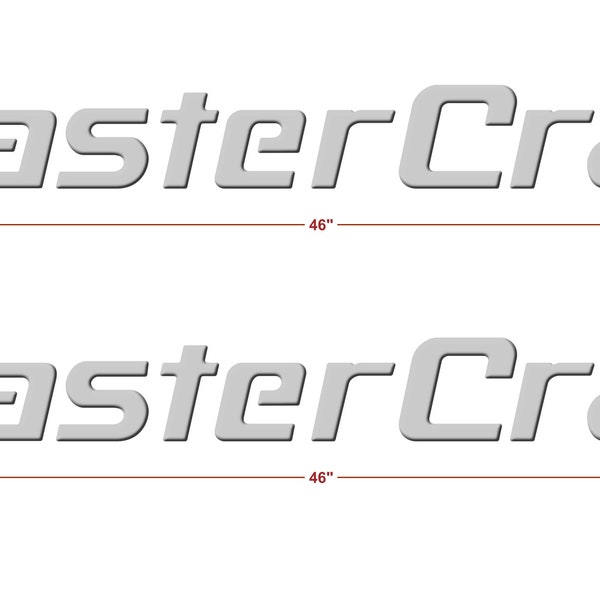 MasterCraft Boat Emblem Bombed Stickers Stickers (Ensemble de deux)