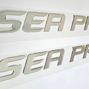 Sea Pro Boat Emblem Domed Decals Stickers (Set)