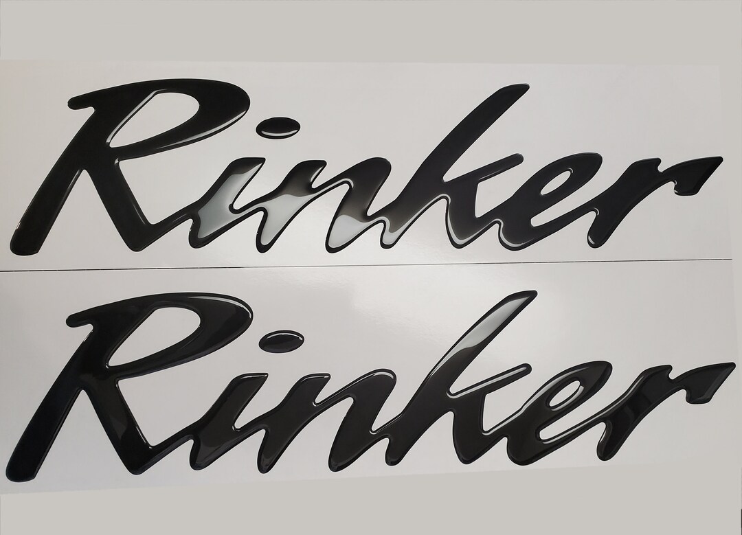 Rinker 23 Boat Emblems Domed Boat Decals Stickers set Etsy