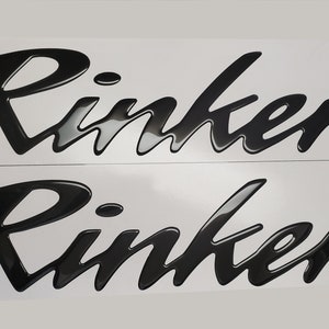 Rinker 23&quot; Boat Emblems Domed Boat Decals Stickers (Set)