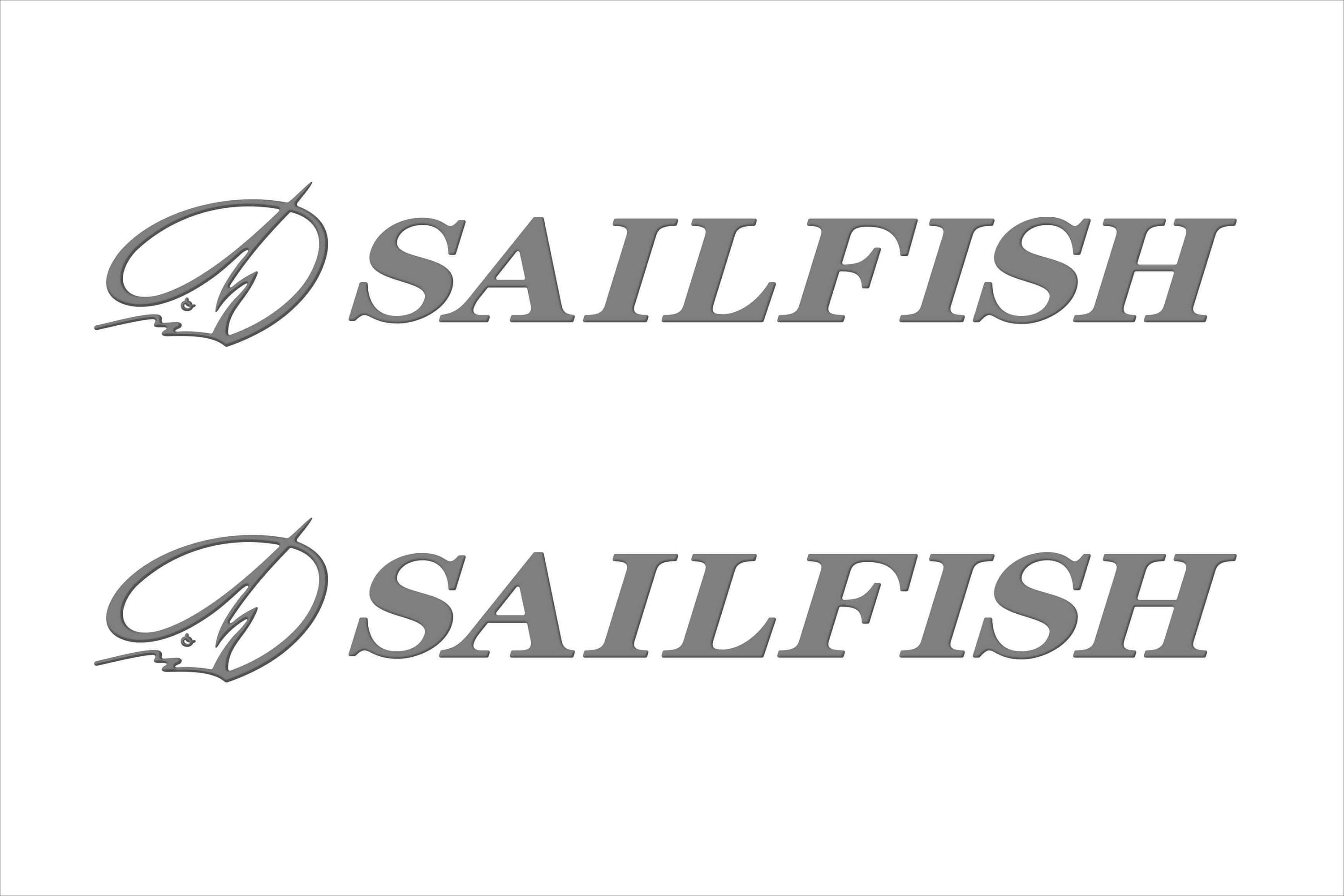 Sailfish Boat Emblems 42 Chrome Domed Decals Stickers Etsy