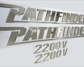 Pathfinder Boat Emblem Domed Decals Stickers (Set of two)