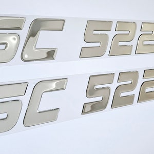 SeaDoo Font Boat Registration Numbers Decals Domed  Stickers (Set)