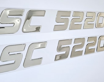SeaDoo Font Boat Registration Numbers Decals Domed  Stickers (Set)