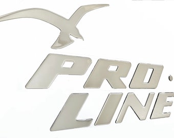 Pro Line  Boat Emblem  Domed Decals Stickers (Set)